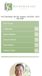 Mobile Screenshot of keiperspine.com